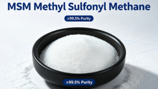 Dimethyl Sulfone MSM Powder Particle Size Contrast | 20-40 Mesh & 60-80 Mesh